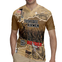 Tuskegee Airmen Tribute Rugby Jersey Black History Air Force LT18