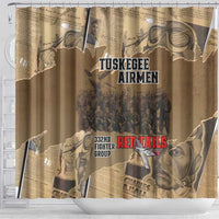 Tuskegee Airmen Tribute Shower Curtain Black History Air Force - Wonder Print Shop