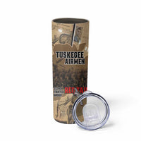 Tuskegee Airmen Tribute Skinny Tumbler Black History Air Force - Wonder Print Shop