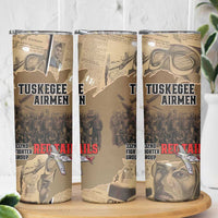 Tuskegee Airmen Tribute Skinny Tumbler Black History Air Force - Wonder Print Shop