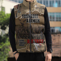 Tuskegee Airmen Tribute Sleeveless Puffer Jacket Black History Air Force LT18