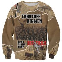 Tuskegee Airmen Tribute Sweatshirt Black History Air Force LT18