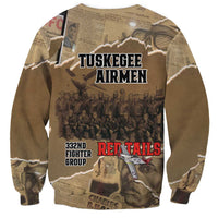 Tuskegee Airmen Tribute Sweatshirt Black History Air Force LT18