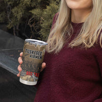 Tuskegee Airmen Tribute Tumbler Cup Black History Air Force - Wonder Print Shop