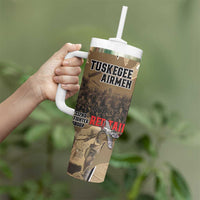 Tuskegee Airmen Tribute Tumbler With Handle Black History Air Force - Wonder Print Shop