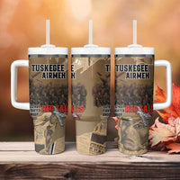 Tuskegee Airmen Tribute Tumbler With Handle Black History Air Force - Wonder Print Shop