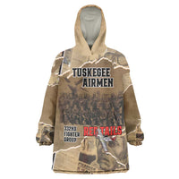 Tuskegee Airmen Tribute Wearable Blanket Hoodie Black History Air Force LT18