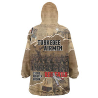 Tuskegee Airmen Tribute Wearable Blanket Hoodie Black History Air Force LT18