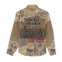 Tuskegee Airmen Tribute Women Casual Shirt Black History Air Force - Wonder Print Shop