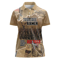 Tuskegee Airmen Tribute Women Polo Shirt Black History Air Force LT18