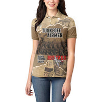 Tuskegee Airmen Tribute Women Polo Shirt Black History Air Force - Wonder Print Shop