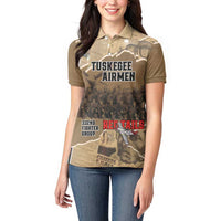 Tuskegee Airmen Tribute Women Polo Shirt Black History Air Force LT18