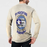 Tuskegee Airmen Red Tails Button Sweatshirt Heroes Of Freedom - Wonder Print Shop