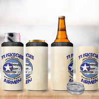 Tuskegee Airmen Red Tails 4 in 1 Can Cooler Tumbler Heroes Of Freedom - Wonder Print Shop