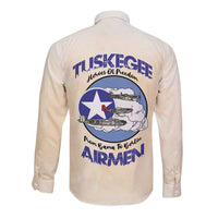 Tuskegee Airmen Red Tails Long Sleeve Button Shirt Heroes Of Freedom - Wonder Print Shop