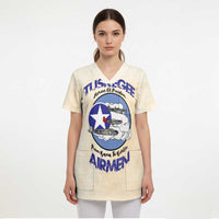 Tuskegee Airmen Red Tails Scrub Top Heroes Of Freedom - Wonder Print Shop