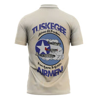 Tuskegee Airmen Red Tails Zipper Polo Shirt Heroes Of Freedom - Wonder Print Shop