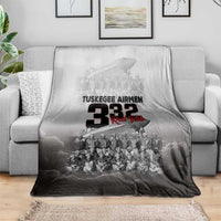Tuskegee Airmen Pride Blanket 332nd Fighter Group Red Tails - Wonder Print Shop