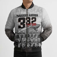 Tuskegee Airmen Pride Bomber Puffer Jacket 332nd Fighter Group Red Tails - Wonder Print Shop