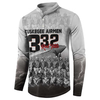 Tuskegee Airmen Pride Button Sweatshirt 332nd Fighter Group Red Tails - Wonder Print Shop