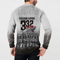 Tuskegee Airmen Pride Button Sweatshirt 332nd Fighter Group Red Tails - Wonder Print Shop