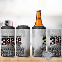 Tuskegee Airmen Pride 4 in 1 Can Cooler Tumbler 332nd Fighter Group Red Tails - Wonder Print Shop