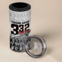 Tuskegee Airmen Pride 4 in 1 Can Cooler Tumbler 332nd Fighter Group Red Tails - Wonder Print Shop