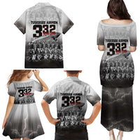 Tuskegee Airmen Pride Family Matching Puletasi and Hawaiian Shirt 332nd Fighter Group Red Tails - Wonder Print Shop
