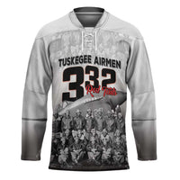 Tuskegee Airmen Pride Hockey Jersey 332nd Fighter Group Red Tails - Wonder Print Shop