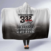 Tuskegee Airmen Pride Hooded Blanket 332nd Fighter Group Red Tails - Wonder Print Shop