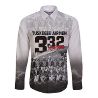Tuskegee Airmen Pride Long Sleeve Button Shirt 332nd Fighter Group Red Tails - Wonder Print Shop