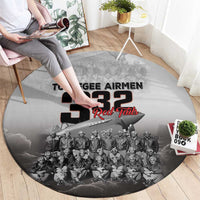 Tuskegee Airmen Pride Round Carpet 332nd Fighter Group Red Tails - Wonder Print Shop