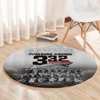 Tuskegee Airmen Pride Round Carpet 332nd Fighter Group Red Tails - Wonder Print Shop