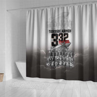 Tuskegee Airmen Pride Shower Curtain 332nd Fighter Group Red Tails - Wonder Print Shop