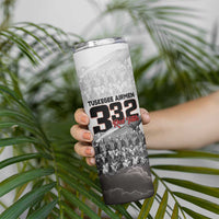 Tuskegee Airmen Pride Skinny Tumbler 332nd Fighter Group Red Tails - Wonder Print Shop