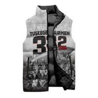 Tuskegee Airmen Pride Sleeveless Puffer Jacket 332nd Fighter Group Red Tails - Wonder Print Shop