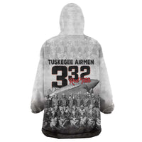 Tuskegee Airmen Pride Wearable Blanket Hoodie 332nd Fighter Group Red Tails - Wonder Print Shop
