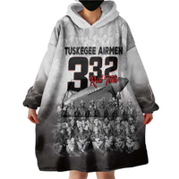 Tuskegee Airmen Pride Wearable Blanket Hoodie 332nd Fighter Group Red Tails - Wonder Print Shop