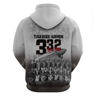 Tuskegee Airmen Pride Zip Hoodie 332nd Fighter Group Red Tails - Wonder Print Shop