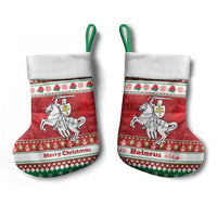 Belarus Pahonia Christmas Stocking Belarusian Vytis Knight Xmas Pattern - Wonder Print Shop