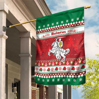 Belarus Pahonia Christmas Garden Flag Belarusian Vytis Knight Xmas Pattern - Wonder Print Shop