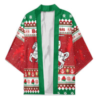 Belarus Pahonia Christmas Kimono Belarusian Vytis Knight Xmas Pattern - Wonder Print Shop