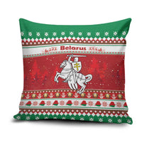 Belarus Pahonia Christmas Pillow Cover Belarusian Vytis Knight Xmas Pattern - Wonder Print Shop