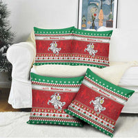 Belarus Pahonia Christmas Pillow Cover Belarusian Vytis Knight Xmas Pattern - Wonder Print Shop