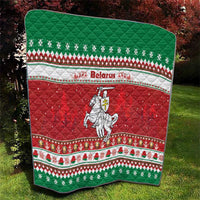 Belarus Pahonia Christmas Quilt Belarusian Vytis Knight Xmas Pattern - Wonder Print Shop