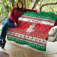 Belarus Pahonia Christmas Quilt Belarusian Vytis Knight Xmas Pattern - Wonder Print Shop