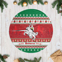 Belarus Pahonia Christmas Tree Skirt Belarusian Vytis Knight Xmas Pattern - Wonder Print Shop