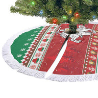 Belarus Pahonia Christmas Tree Skirt Belarusian Vytis Knight Xmas Pattern - Wonder Print Shop
