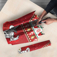 Belarus Pahonia Christmas Umbrella Belarusian Vytis Knight Xmas Pattern - Wonder Print Shop