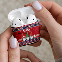 Norway Nisse Christmas AirPods Case God Jul Norwegian Christmas Pattern - Wonder Print Shop